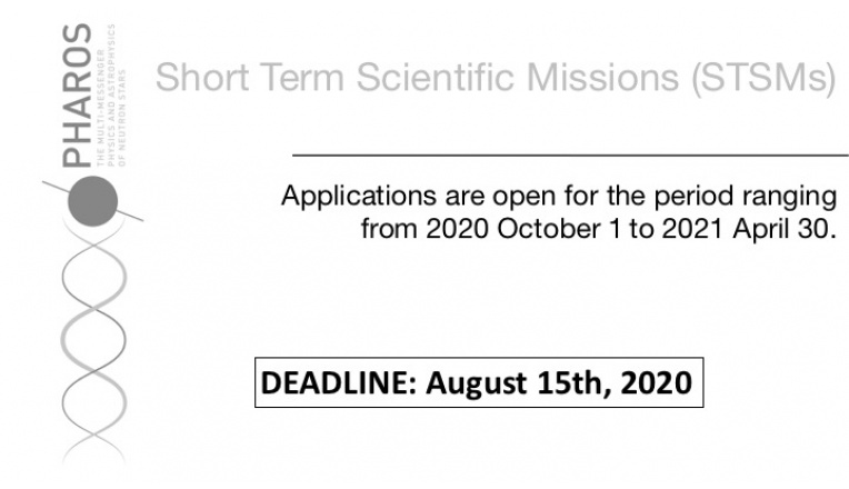 PHAROS Open Call for Short Term Scientific Missions (STSMs)