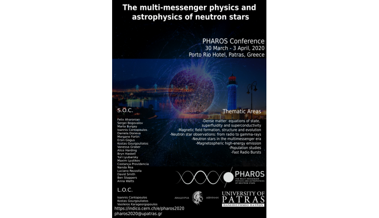 PHAROS Conference 2020: The multi-messenger physics and astrophysics of neutron stars