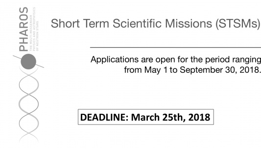 PHAROS Open Call for Short Term Scientific Missions (STSMs)